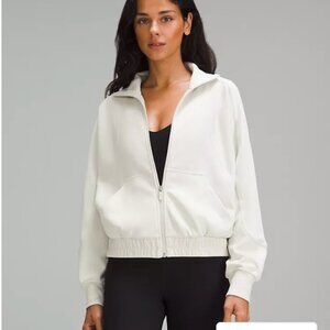 lululemon softstreme zip up hoodie (bone) [SIZE 8]